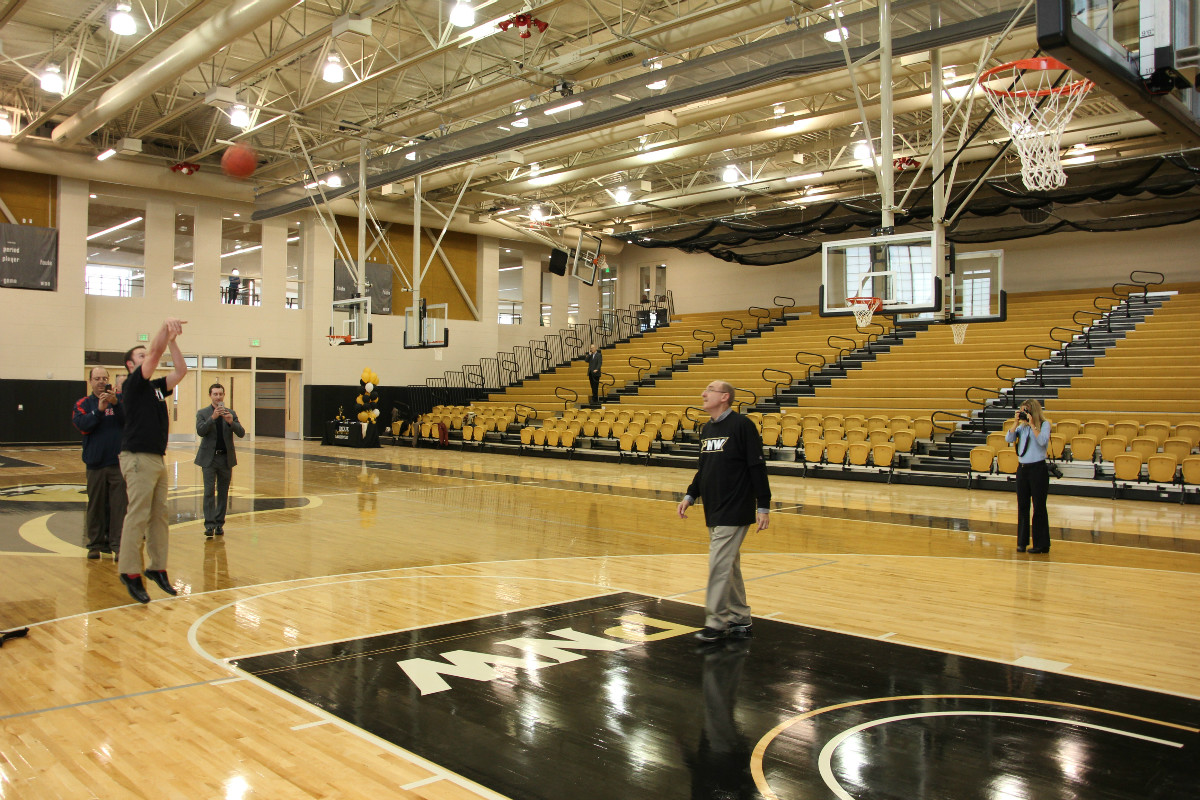 First Basketball Shot Taken in H.D. Kesling Gymnasium at PNW North Central Campus