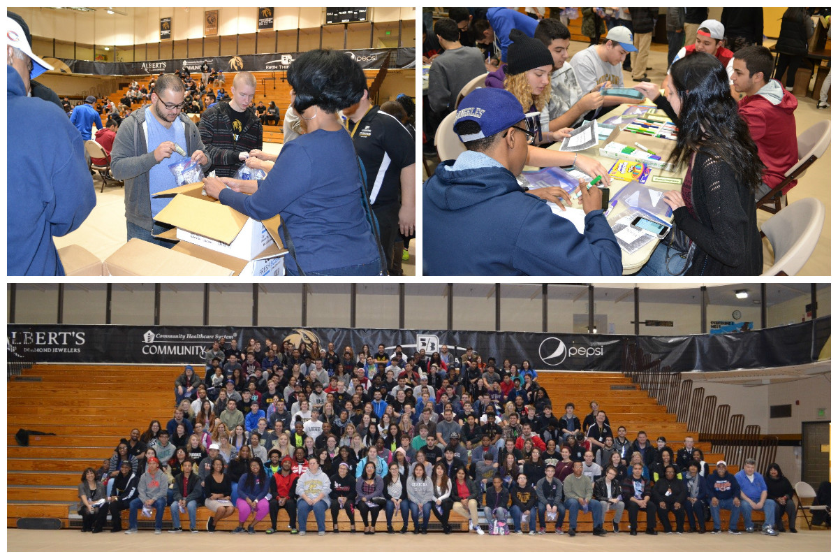Purdue University Calumet Students Pack Over 800 Care Packages for the Homeless