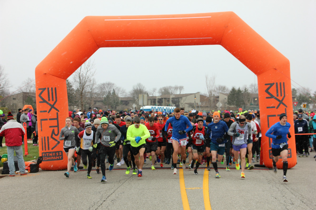 Valpo Family YMCA’s ‘Ringing In Spring’ Tests Runners With Wind, Snow Showers