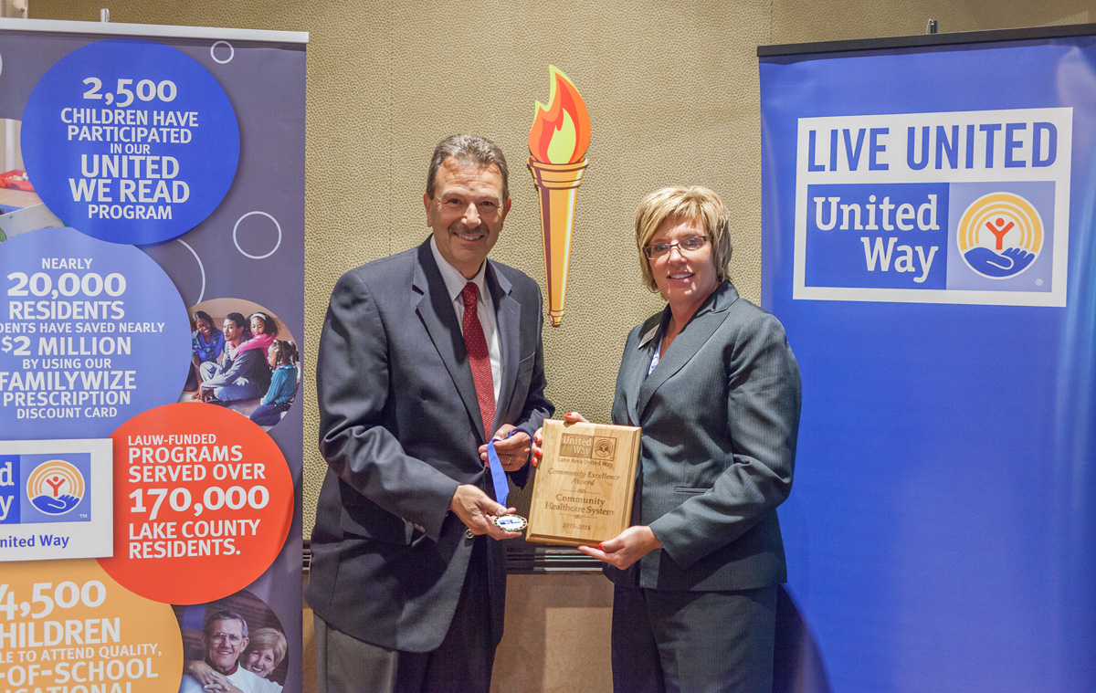 Community Healthcare System Hospitals Recipients of Lake Area United Way Community Excellence Award
