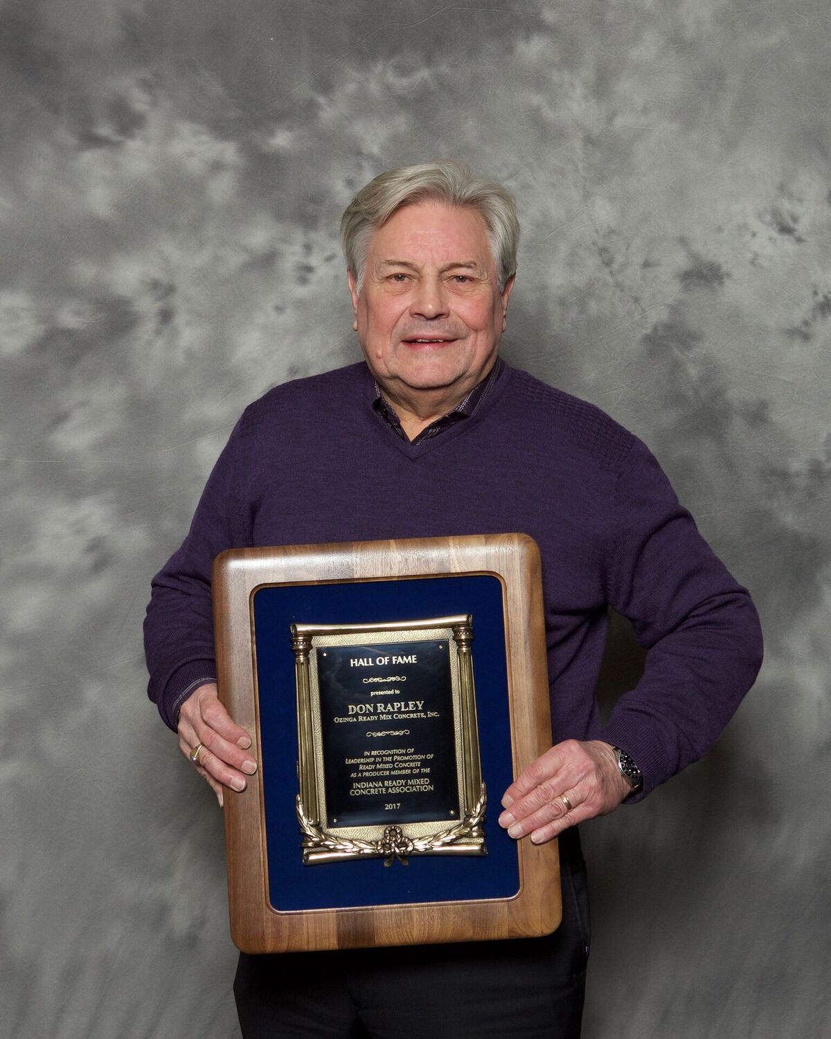Ozinga’s Don Rapley Inducted into Indiana Ready Mix Concrete Association Hall of Fame