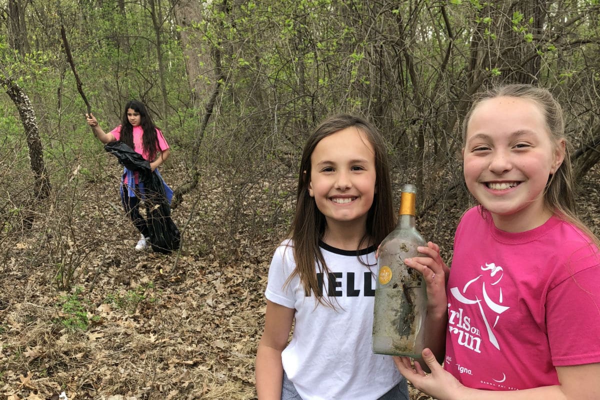St. Mary’s Environmental Club Celebrates Earth Day with Cleanup of Sauerman Woods