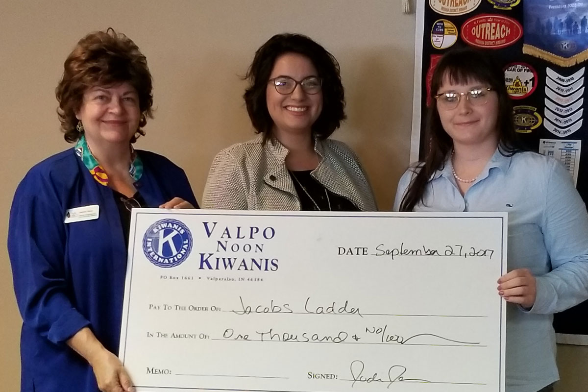 Valpo Noon Kiwanis Generously Donate to Jacob’s Ladder Academy