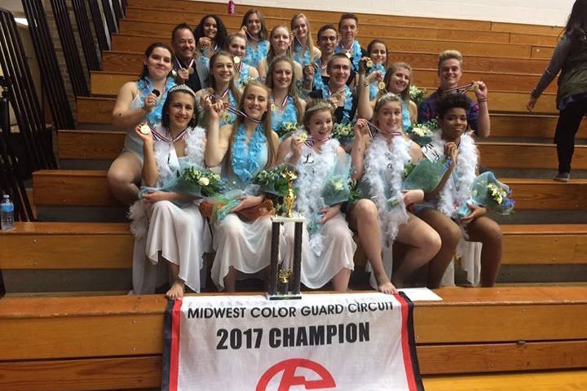 #1StudentNWI: Winter Guard’s Successful Season at La Porte High School