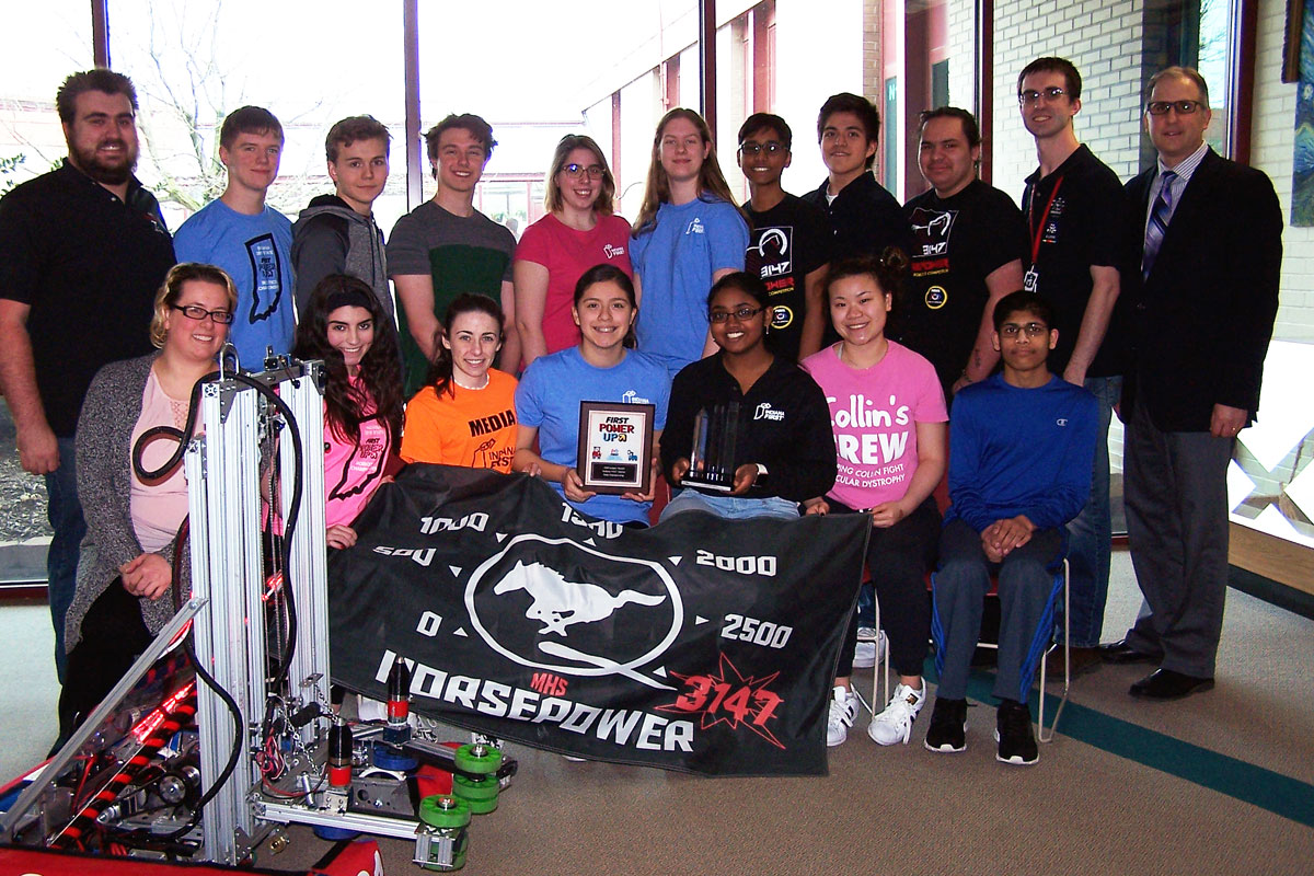 Munster Horsepower Robotics Team Receives Judge’s Award at State Championship