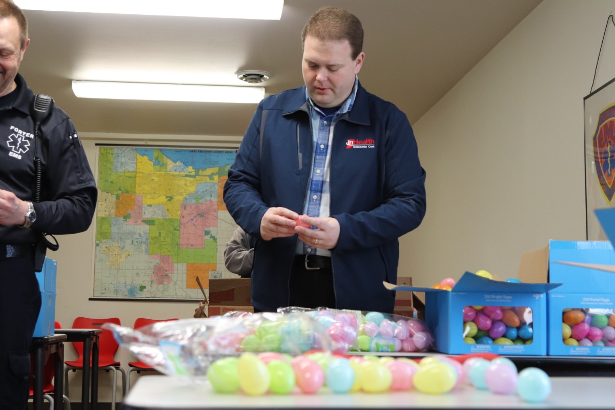 Porter EMS and INHealth Prep For Big Easter Egg Hunt