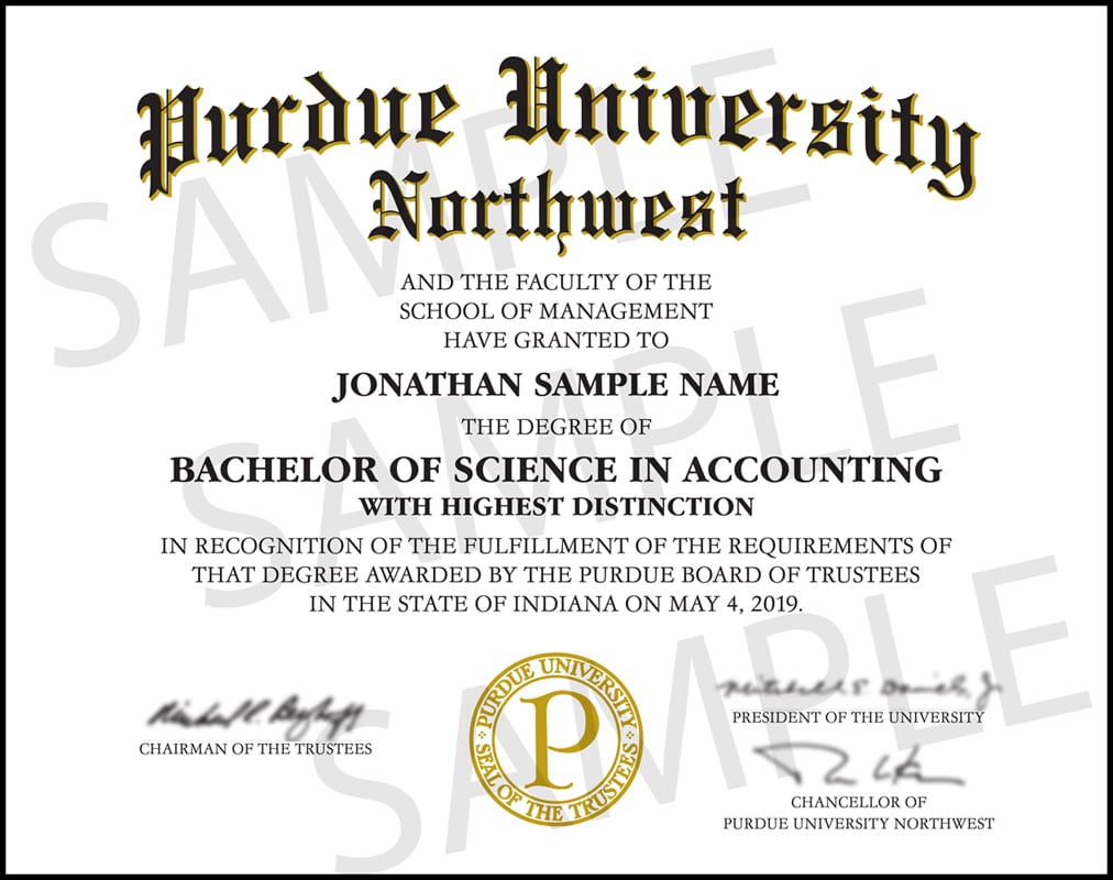 Purdue University Northwest Diploma Approved by Purdue Trustees