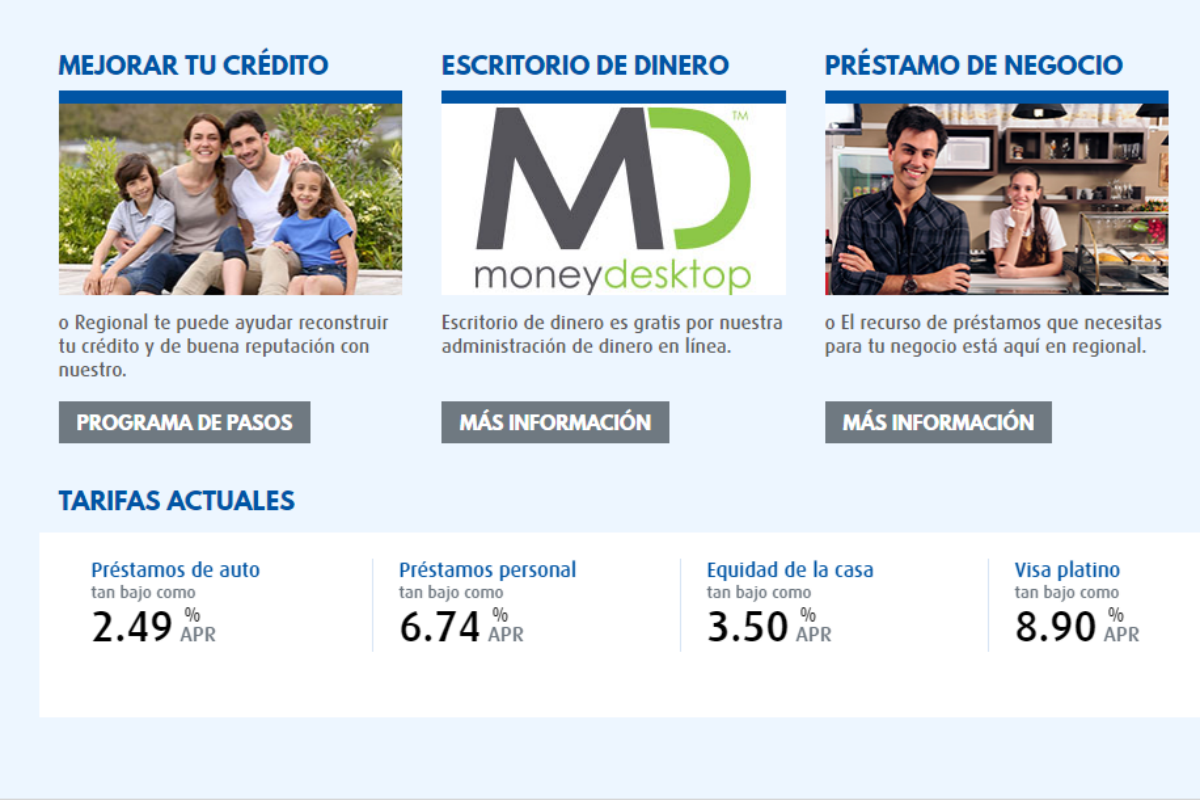 REGIONAL Federal Credit Union Now Provides a Spanish Website