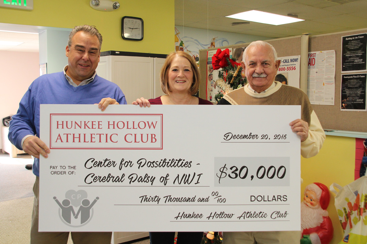 Hunkee Hollows Athletic Club Presents 55th Annual Check to Center for Possibilities